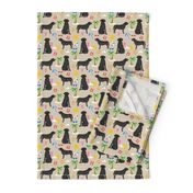 Black Lab labrador retriever beach summer dog breed fabric tan