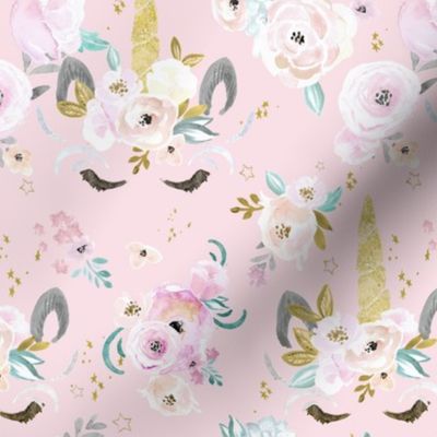 unicorn floral pink M