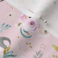 unicorn floral pink M