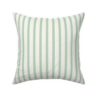 Stripe - Ivory, Aqua 