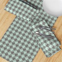 Houndstooth - Aqua, Dark Neutral