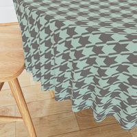 Houndstooth - Aqua, Dark Neutral