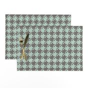 Houndstooth - Aqua, Dark Neutral