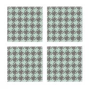 Houndstooth - Aqua, Dark Neutral