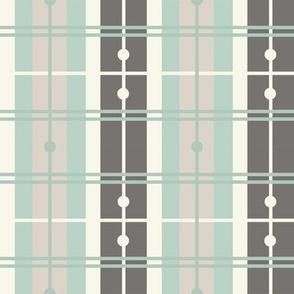 Plaid - Aqua, Ivory