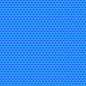 Hexagons in blue