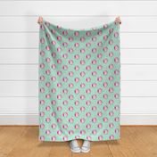 Cool Unicorn Pattern with daisies in Mint