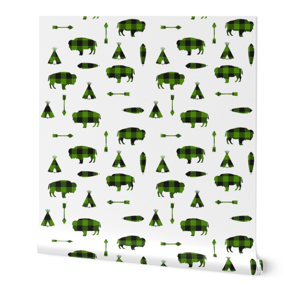 Buffalo Tribe // Green Check // Large