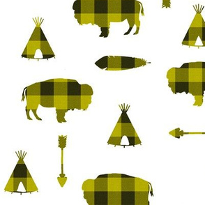 Buffalo Tribe // Yellow Check // Large