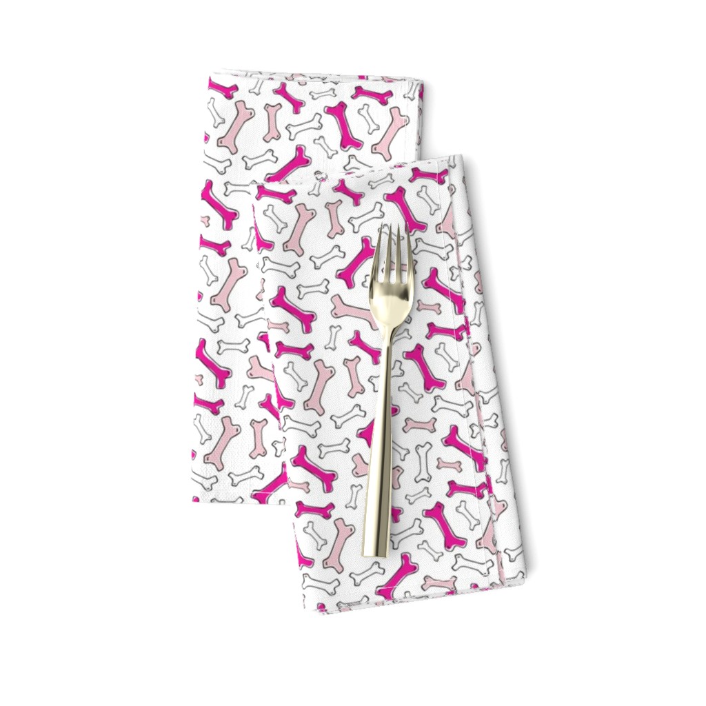 Bone Yard - Pet Dog Bones White and Pink Small