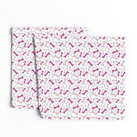 Bone Yard - Pet Dog Bones White and Pink Small