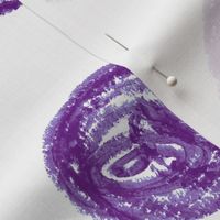 jumbo oil pastel scribbles in bright purple