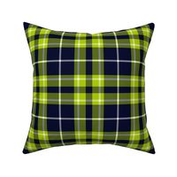 Newfoundland tartan, 6" custom lime-navy variant