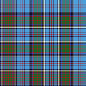 Anderson 1900 family tartan, azure/green, 6"