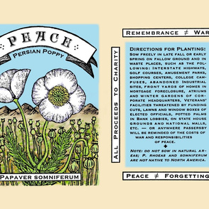 Peace Poppy Seed Packet