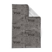 Utah cities, dark gray