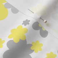 Yellow Gray Floral