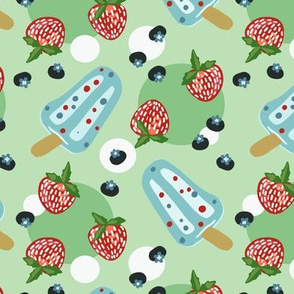 Summer Cookout with Refreshing Berries and Popsicles
