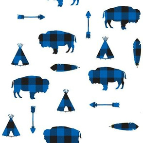 Buffalo Tribe // Blue Check // Small
