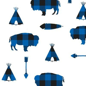 Buffalo Tribe // Blue Check // Large