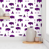 Buffalo Tribe // Purple Check // Large