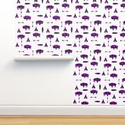 Buffalo Tribe // Purple Check // Large