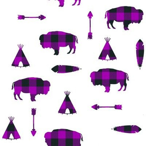 Buffalo Tribe // Purple Check // Small