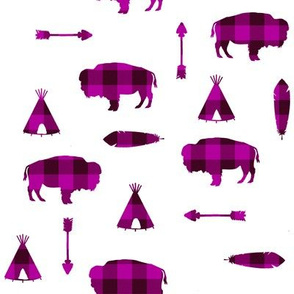 Buffalo Tribe // Pink Check // Small