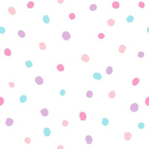 Bright paint dots