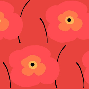 marimekko esque poppy