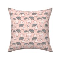 safari quilt pink elephants with florals animals nursery cute coordinate 