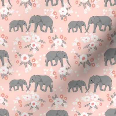 safari quilt pink elephants with florals animals nursery cute coordinate 