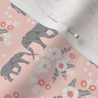 safari quilt pink elephants with florals animals nursery cute coordinate 