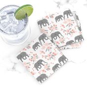 safari quilt elephants with florals animals nursery cute coordinate 