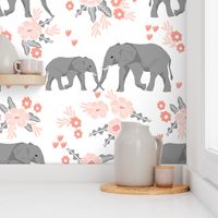 safari quilt elephants with florals animals nursery cute coordinate 