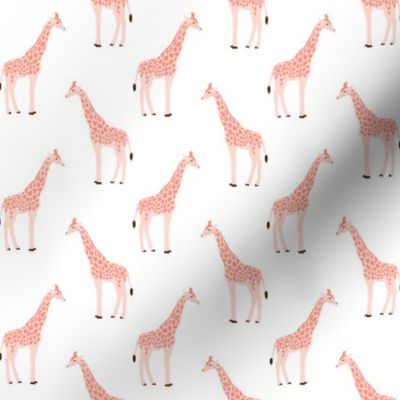 safari quilt pink giraffes animals nursery cute coordinate 