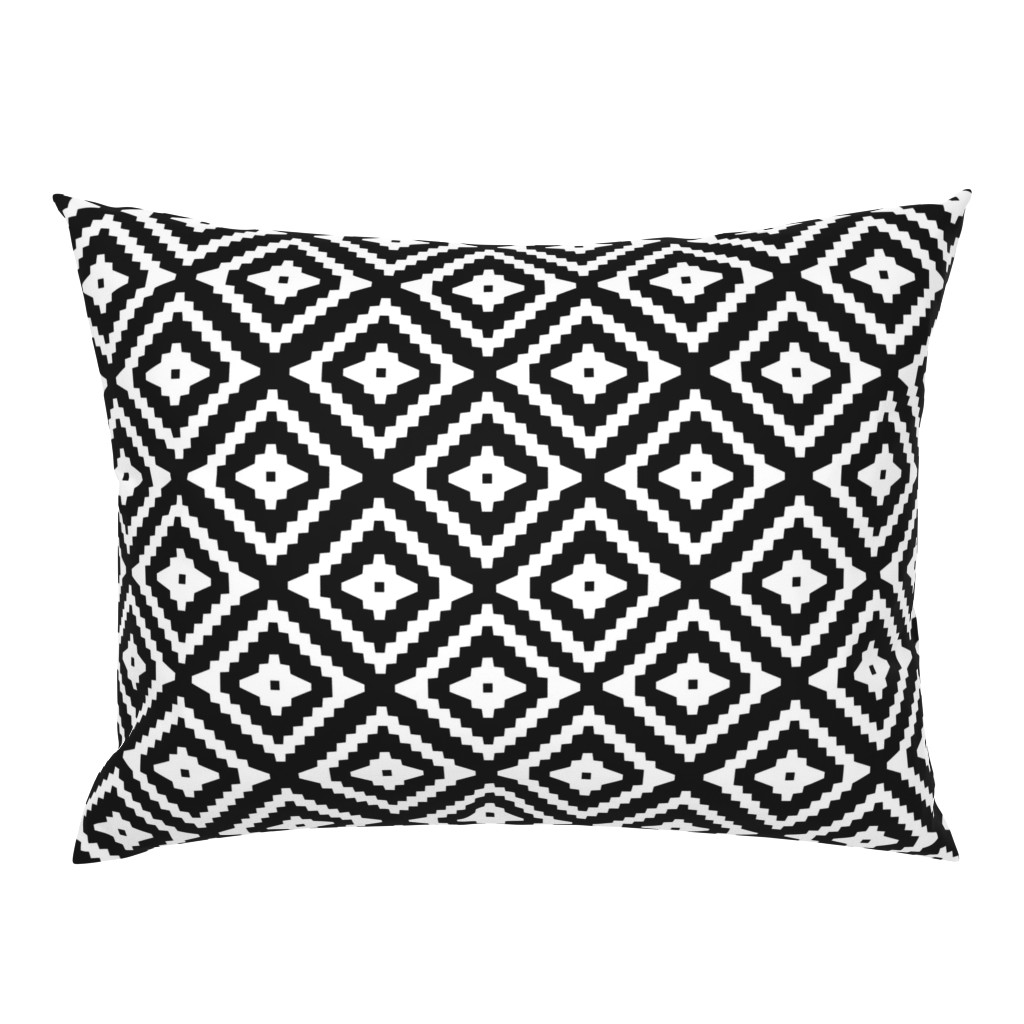 Boho Aztec Black & White {half size}