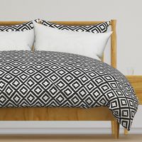 Boho Aztec Black & White {half size}