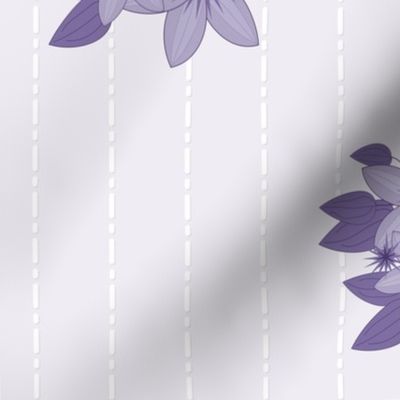 Glory Bower Stripe: Violet Purple Clematis