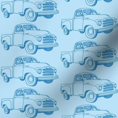 Nifty Fifties Studebaker 1951 pick up truck in blue