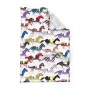 Off to the Horse Races Jockey Silk Pattern 