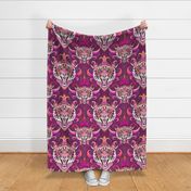 UPDATED SIZE DIFFERENT Pink tiger damask previous buyers please note scale may differ