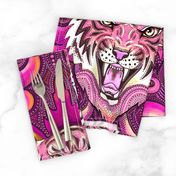 UPDATED SIZE DIFFERENT Pink tiger damask previous buyers please note scale may differ