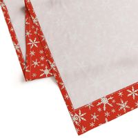 Snowflakes - Ivory, Cherry 