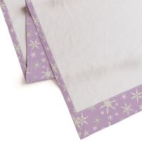 Snowflakes - Ivory, Lavendar