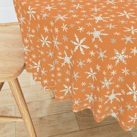 Snowflakes - Ivory, Orange