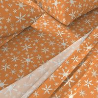 Snowflakes - Ivory, Orange