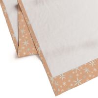 Snowflakes - Ivory, Peach