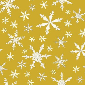 Snowflakes - Ivory, Pineapple