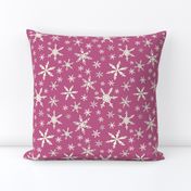 Snowflakes - Ivory, Plum